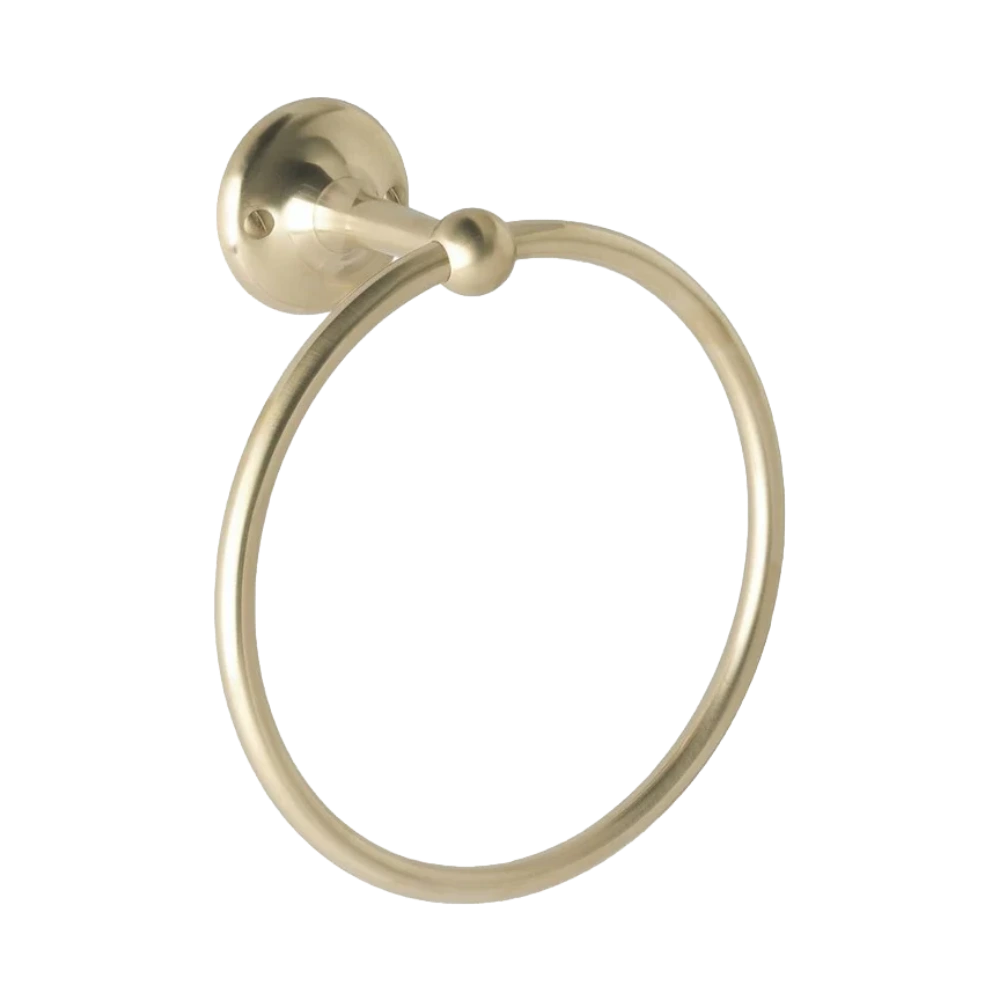 BC Designs Victrion Hand Towel Ring, Hand Towel Rail 165mm x 165mm brushed gold