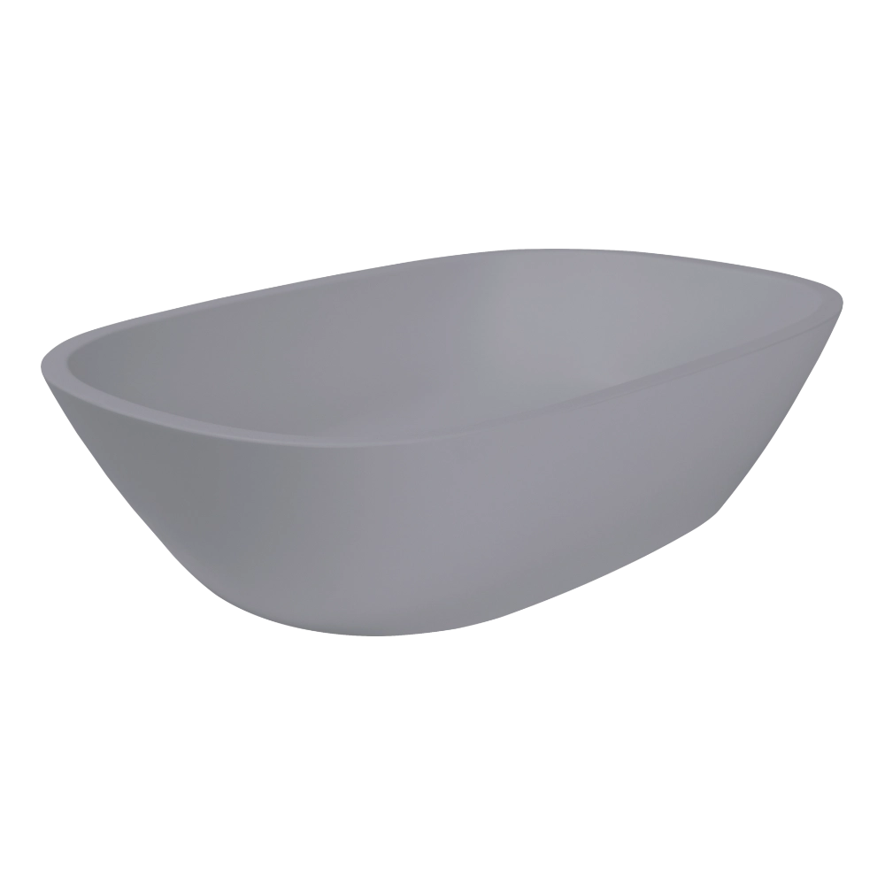 BC Designs Vive Cian Bathroom Wash Basin 530mm in powder grey finish