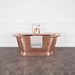 Hurlingham Alverton Copper Bath, Roll Top Copper Bathtub, 1730x710mm in a bathroom space