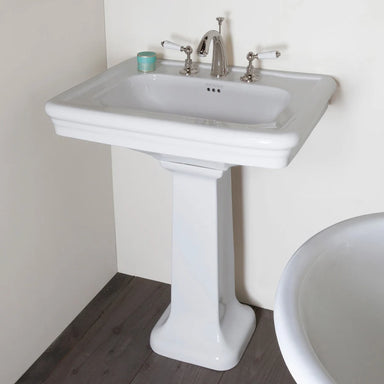 Hurlingham Hampton Ceramic Bathroom Wash Basin 845x700mm in a bathroom space
