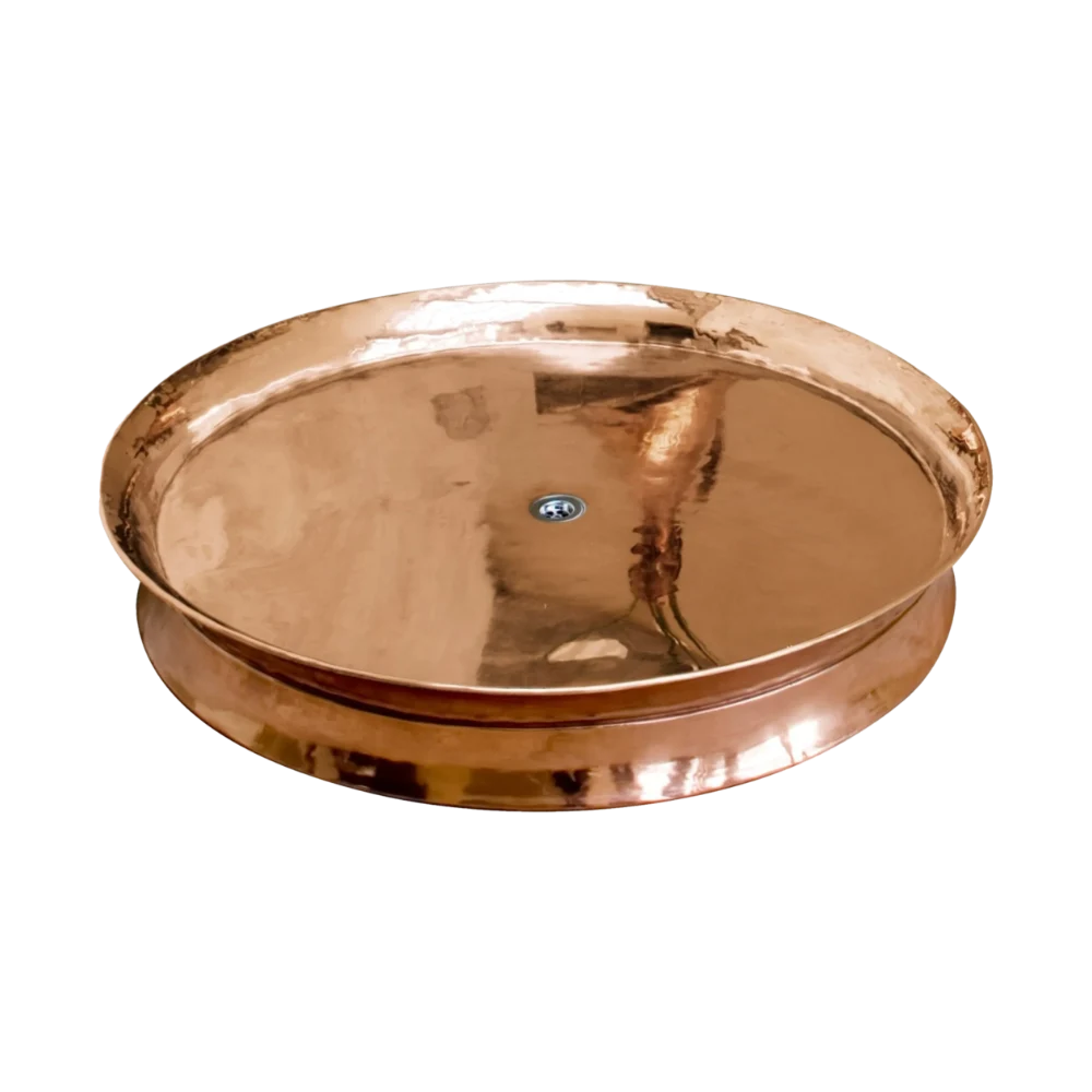 Hurlingham Rotunda Large Round Luxury Copper Shower Tray 1190x195mm