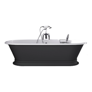 Hurlingham Shikara Freestanding Cast Iron Roll Top Bath, Bespoke Painted Bathtub in length 1820mm for bathroom 