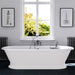 Hurlingham Shikara Freestanding Cast Iron Roll Top Bath, Bespoke Painted Bathtub in length 1820mm within luxury bathroom TBK081