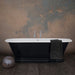 Hurlingham Shikara Freestanding Cast Iron Roll Top Bath, Bespoke Painted Bathtub in length 1820mm within luxury bathroom TBK081
