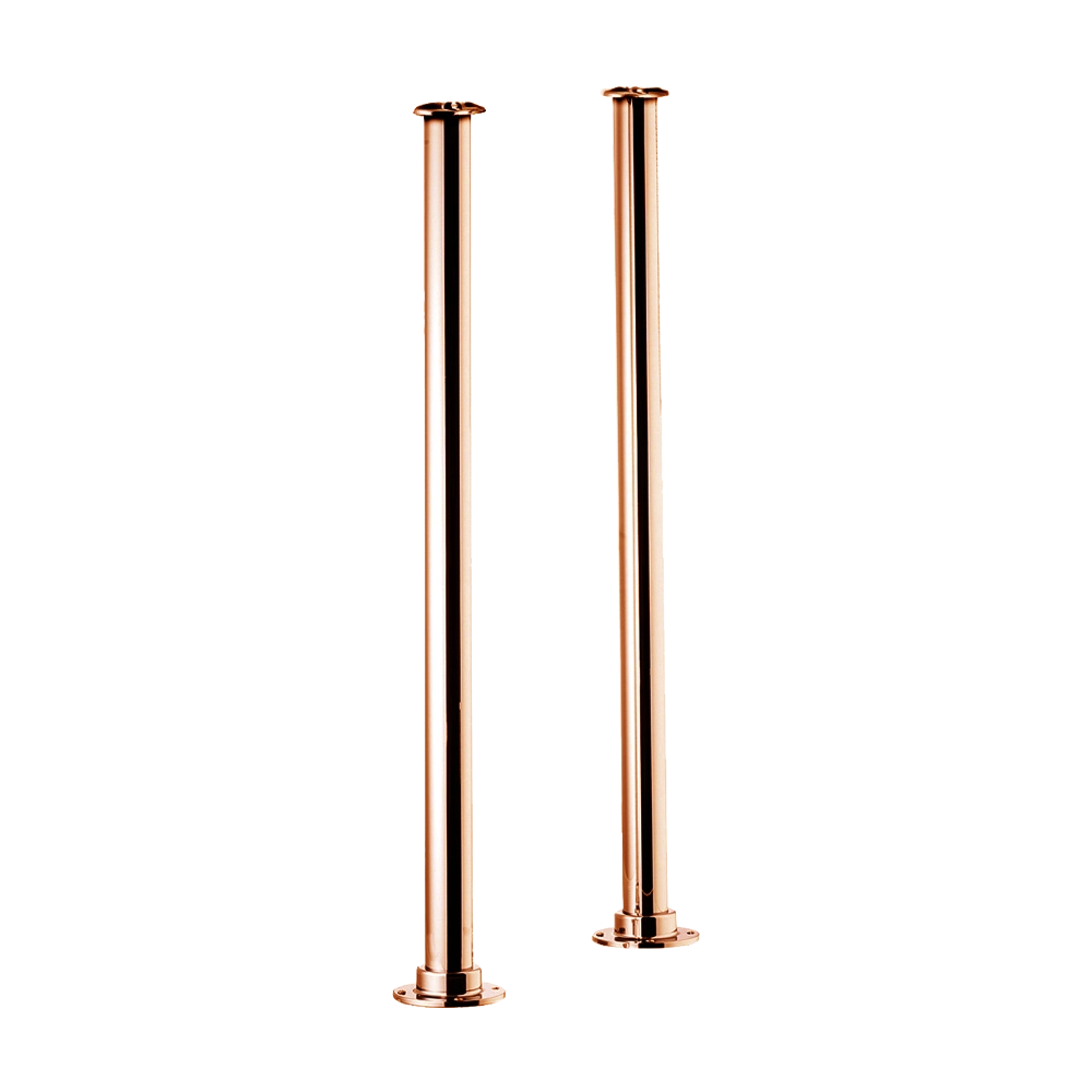 Hurlingham Traditional Stand Pipe Legs, 813x88mm copper