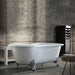 cheverny arroll freestanding bath with silver claws legs in white