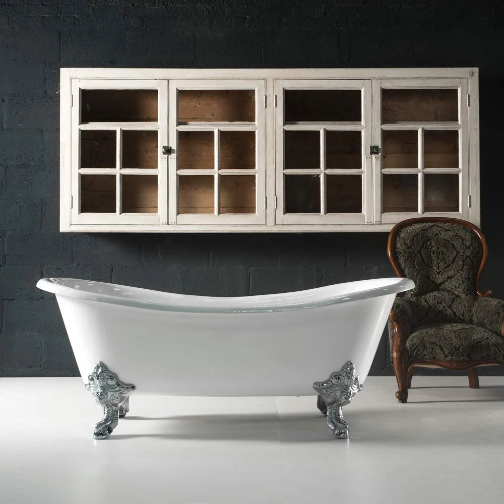 white cast iron with legs milan arroll luxury vintage french inspired bathtub