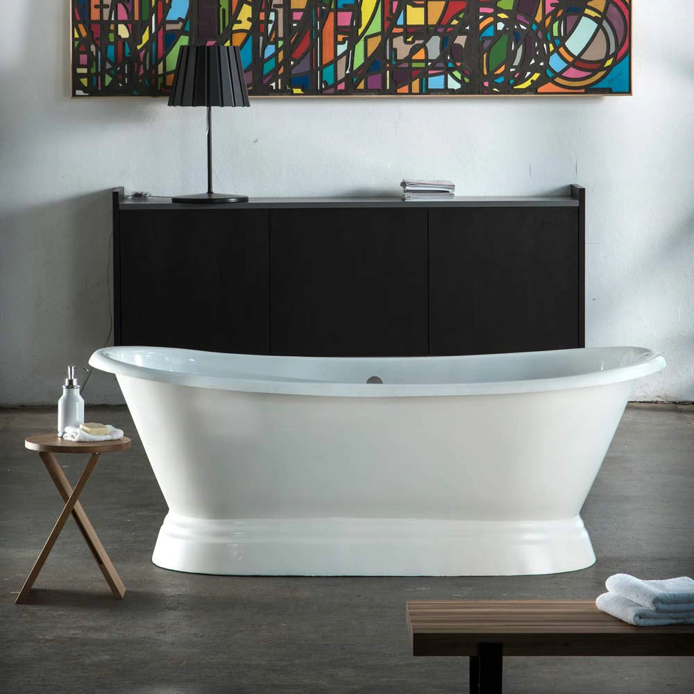 arroll versailles white large bathtub in living space modern design british interiors
