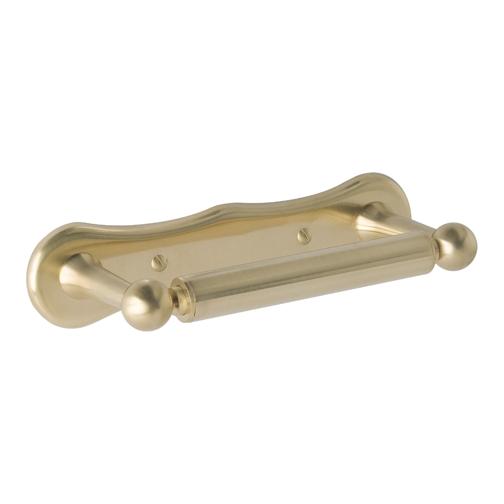 BC Designs Victrion Dog Bone Toilet Roll Holder brushed gold