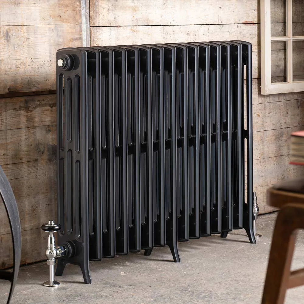 arroll edwardian anthracite period radiator 750mm 15 section 