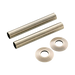 Arroll Radiator Pipe Cover Sleeves Shroud Kit with Base Plate 130mm in length and in Brushed Brass Finish