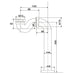 arroll Shallow Seal Trap technical drawing and dimensions 