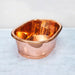 BC Designs Copper Roll Top Bathroom Wash Basin 530mm x 345mm polished exterior and interior