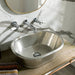 BC Designs Tin Copper Roll Top Bathroom Wash Basin size 530mm x 345mm