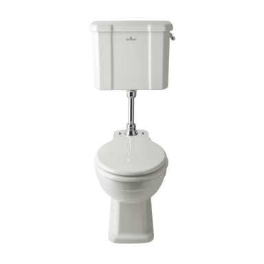 BC Designs Victrion WC, Mid Level Luxury Toilet front facing