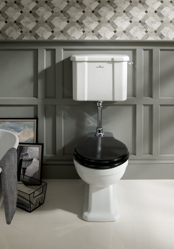 BC Designs Victrion WC, Mid Level Luxury Toilet chrome