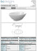 BC Designs Chalice Minor Acrylic Bath, Double Ended Boat Bath, Gloss White 1650x900mm data sheet