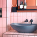 BC Designs Kurv Cian Bathroom Wash Basin powder blue bathroom image