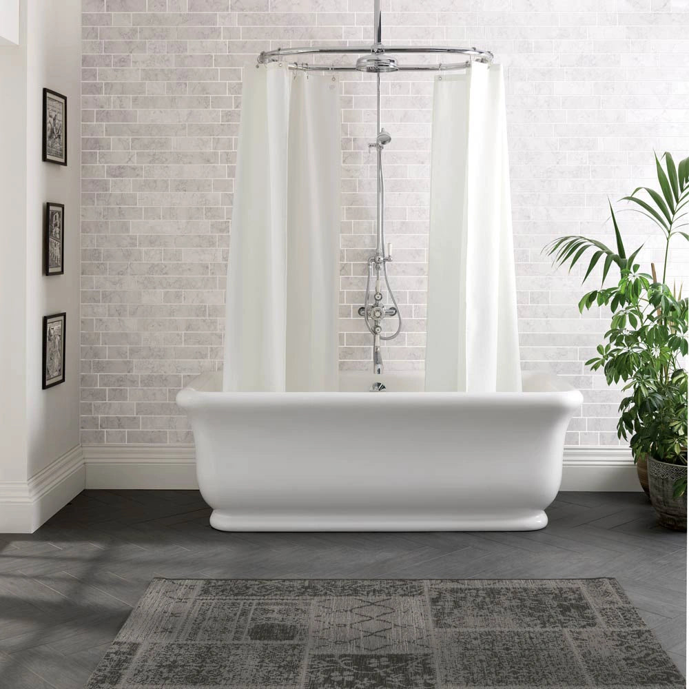 BC Designs Senator Cian Freestanding Bath, 1800mm x 840mm BAB045 in bathroom