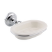 BC Designs Victrion Ceramic Soap Dish Holder chrome
