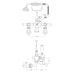 BC Designs Victrion Crosshead Wall Mounted Bath Shower Mixer Technical Drawing