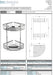 BC Designs Victrion Double Corner Shower Basket, Shower Shelves technical drawing