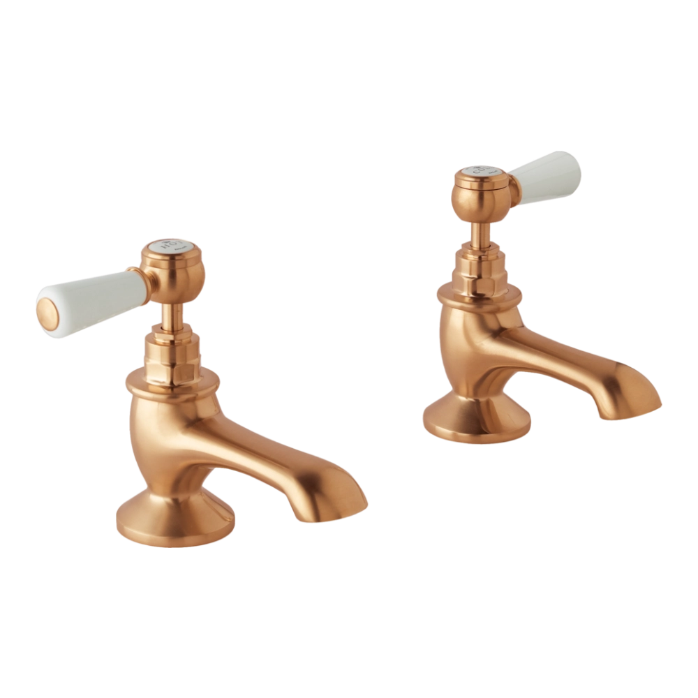 BC Designs Victrion Lever Pillar Bath Taps in Brushed Copper finish CTB110BCO for bathroom