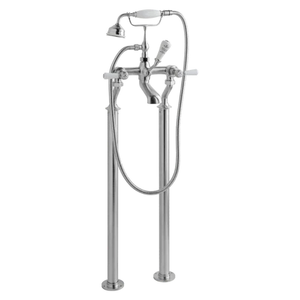 BC Designs Victrion Freestanding Legs for Bath Shower Mixer in Brushed Chrome CTW905BC