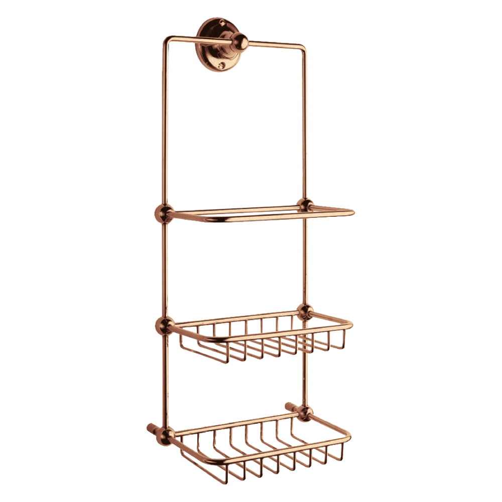 BC Designs Victrion Shower Tidy 411mm x 152mm copper