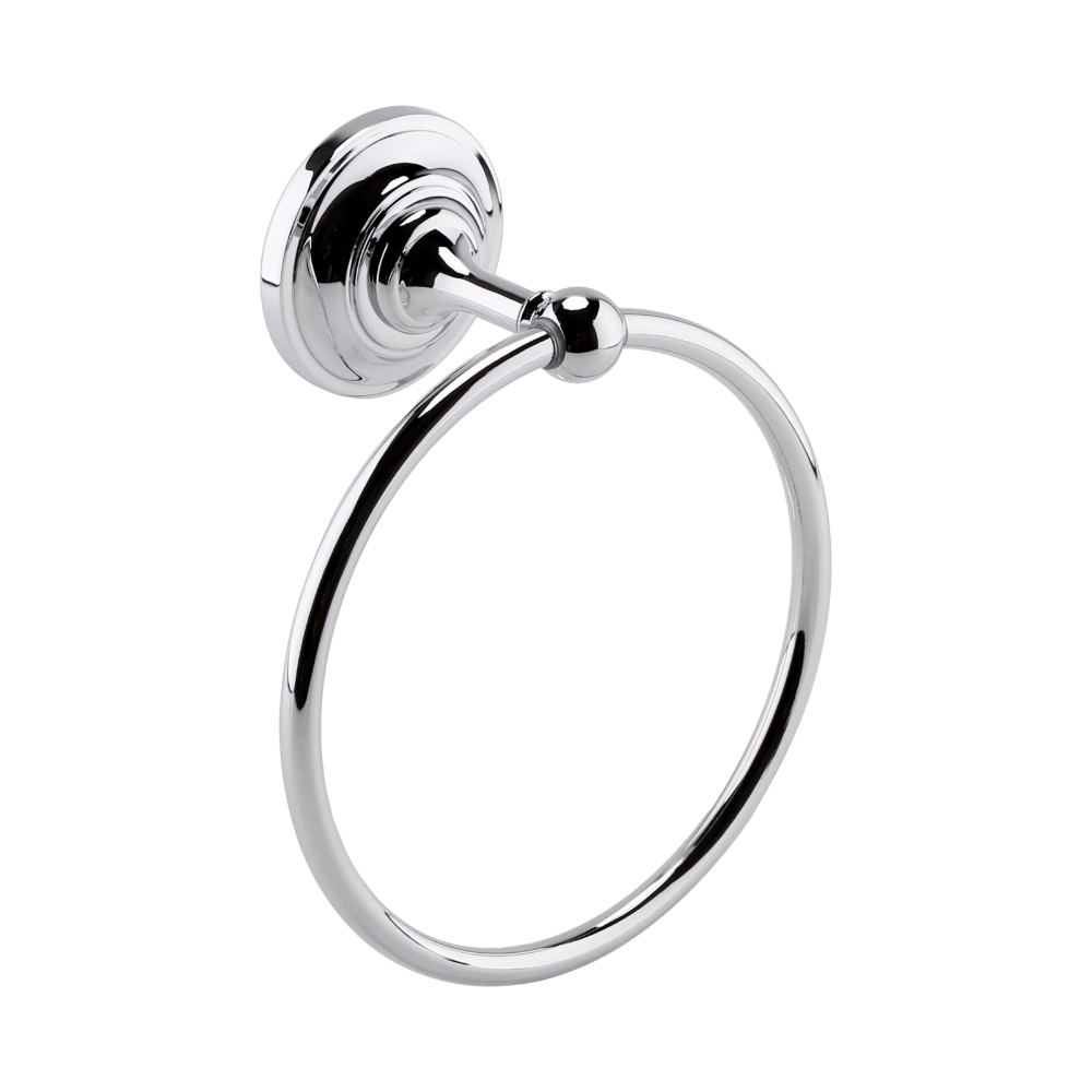 BC Designs Victrion Hand Towel Ring, Hand Towel Rail 165mm x 165mm polished chrome