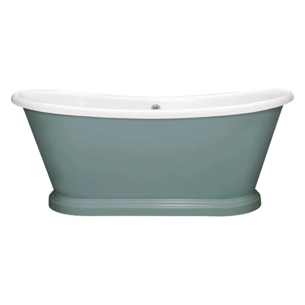 BC Designs Traditional Boat Bath Acrylic Roll Top Bespoke Custom Painted Bathtub 1800mm x 750mm BAS070 oval room 85