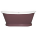 BC Designs Traditional Boat Bath, Acrylic Roll Top bespoke custom Painted Bathtub 1580mm x 750mm BAS063 preference red