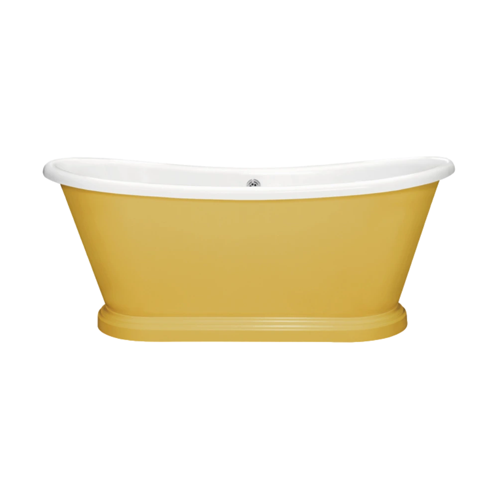 BC Designs Traditional Boat Bath Acrylic Roll Top Bespoke Custom Painted Bathtub 1700mm x 750mm BAC065 sudbury yellow 51