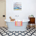 BC Designs Traditional Boat Bath, Acrylic Roll Top bespoke custom Painted Bathtub 1580mm x 750mm BAS063 within bathroom