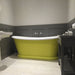 BC Designs Traditional Boat Bath Acrylic Roll Top Bespoke Custom Painted Bathtub 1700mm x 750mm lime green