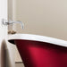 BC Designs Traditional Boat Bath, Acrylic Roll Top bespoke custom Painted Bathtub 1580mm x 750mm BAS063 red