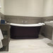 BC Designs Traditional Boat Bath Acrylic Roll Top Bespoke Custom Painted Bathtub 1800mm x 750mm BAS070 black