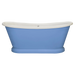 BC Designs Traditional Boat Bath, Acrylic Roll Top bespoke custom Painted Bathtub 1580mm x 750mm BAS063 purple blue