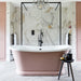 BC Designs Traditional Boat Bath, Acrylic Roll Top Painted Bathtub 1580mm x 750mm BAS063 pink