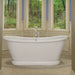BC Designs Traditional Boat Bath Acrylic Roll Top Bespoke Custom Painted Bathtub 1700mm x 750mm white