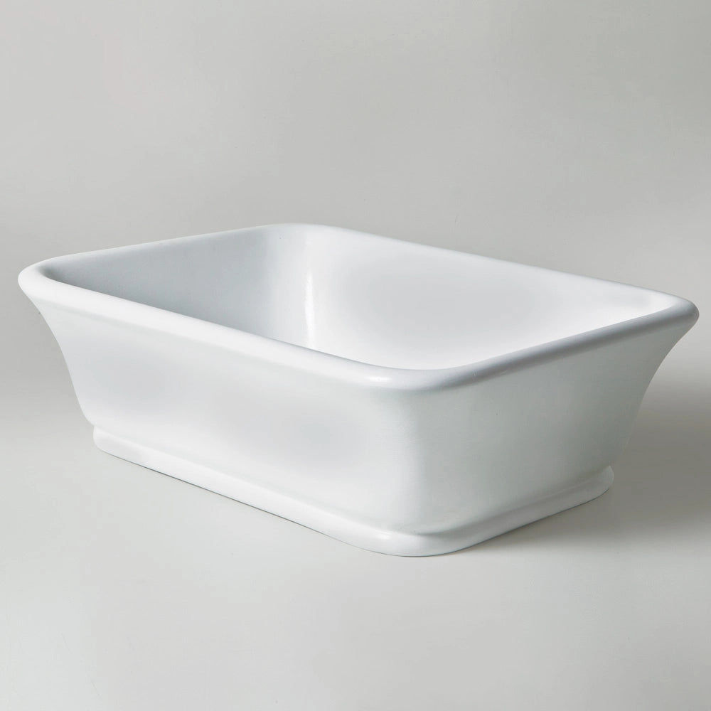 bc designs magnus basin white rectangle vanity top