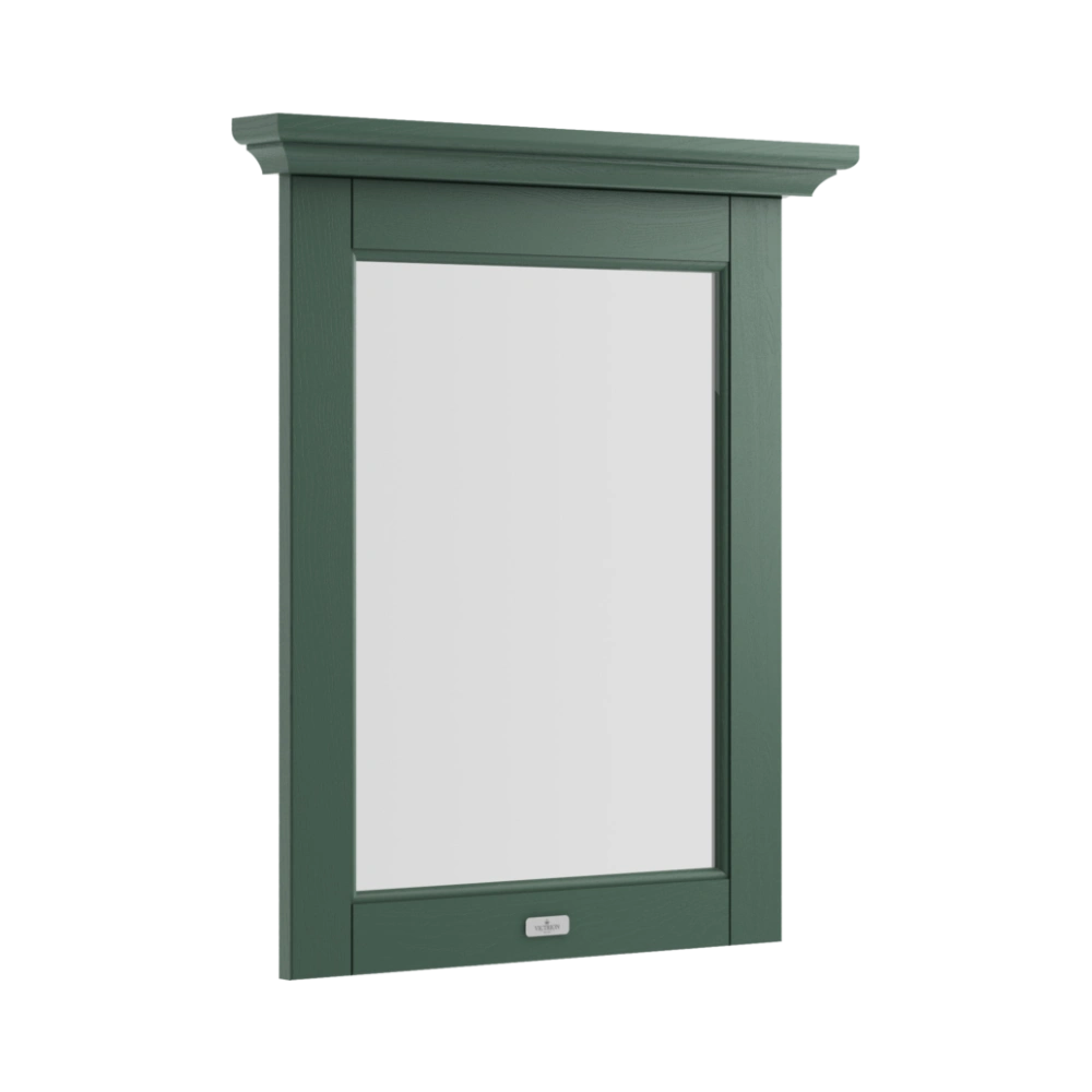 BC Designs Victrion Wall Hung Bathroom Mirror 752x650mm Forest Green
