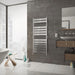 eucotherm radiator in bathroom space wall hanging in size 800mm x 500mm
