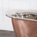 Hurlingham Godolphin Copper-Nickel Bath close up side