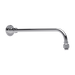 Hurlingham Wall Mounted Shower Arm, Adjustable 123-453mm chrome