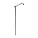 Hurlingham Shower Arm With Riser Rail 1018x488mm nickel